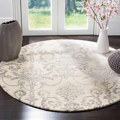 Safavieh Bella Bel917A Ivory / Grey Damask Area Rug