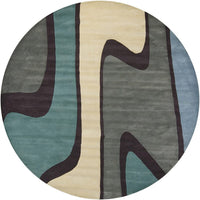 Chandra Bense Garza ben-3006 Blue Geometric Area Rug