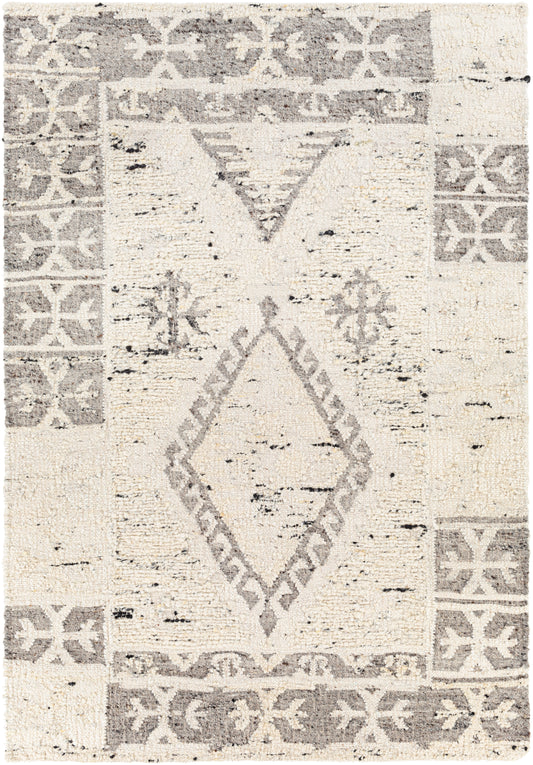 Surya Bremen Ben-2304 Cream, Medium Gray, Charcoal, Black Area Rug