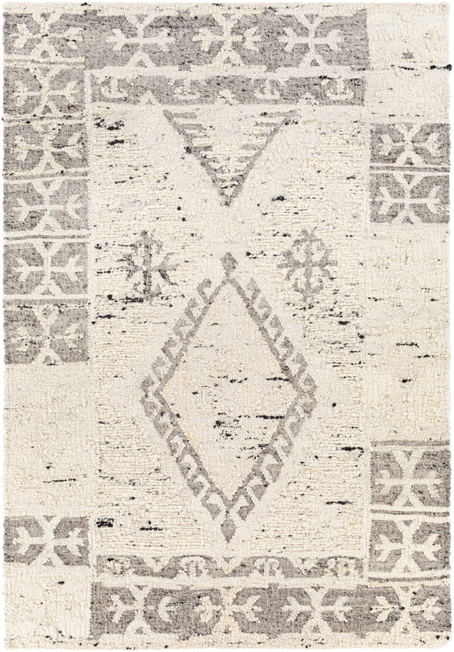 Surya Bremen Ben-2304 Cream, Medium Gray, Charcoal, Black Rugs.