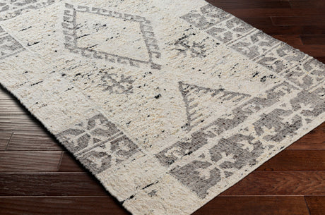 Surya Bremen Ben-2304 Cream, Medium Gray, Charcoal, Black Rugs.