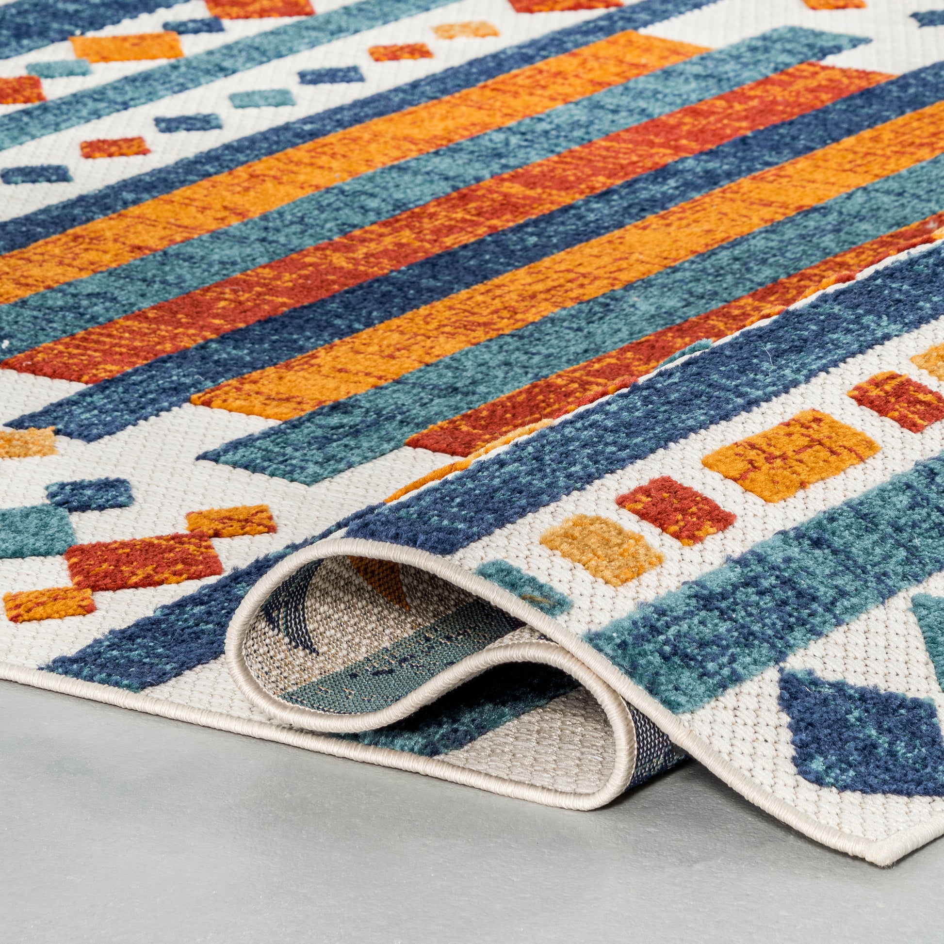 Nuloom Melissa Bohemian Nme2639A Blue Area Rug