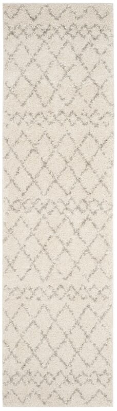 Safavieh Berber Shag Ber165C Cream / Light Grey Moroccan Area Rug