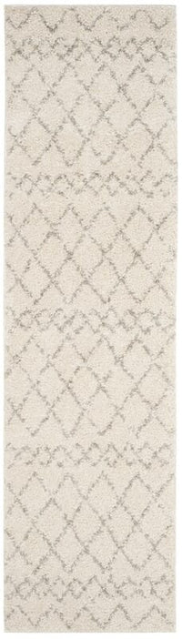 Safavieh Berber Shag Ber165C Cream / Light Grey Moroccan Area Rug