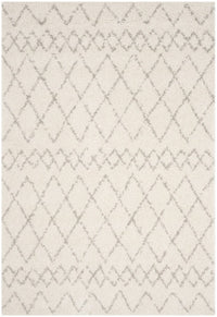 Safavieh Berber Shag Ber165C Cream / Light Grey Moroccan Area Rug