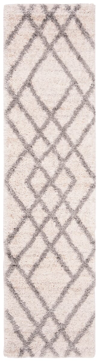 Safavieh Berber Shag Ber214A Cream / Grey Moroccan Area Rug