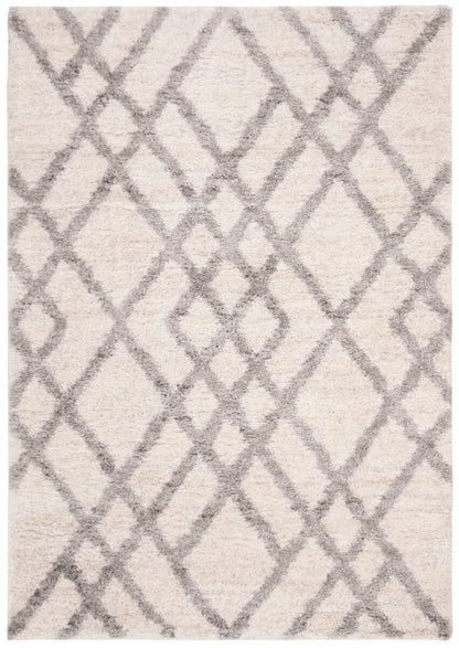 Safavieh Berber Shag Ber214A Cream / Grey Moroccan Area Rug