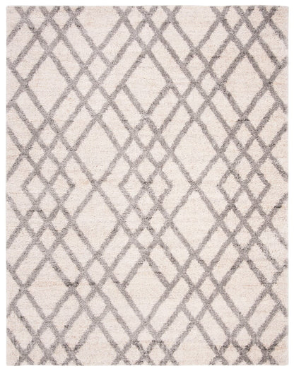 Safavieh Berber Shag Ber214A Cream / Grey Moroccan Area Rug