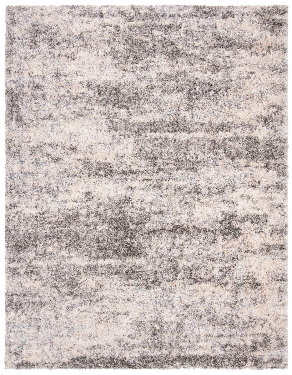 Safavieh Berber Shag Ber219G Grey / Cream Organic / Abstract Area Rug