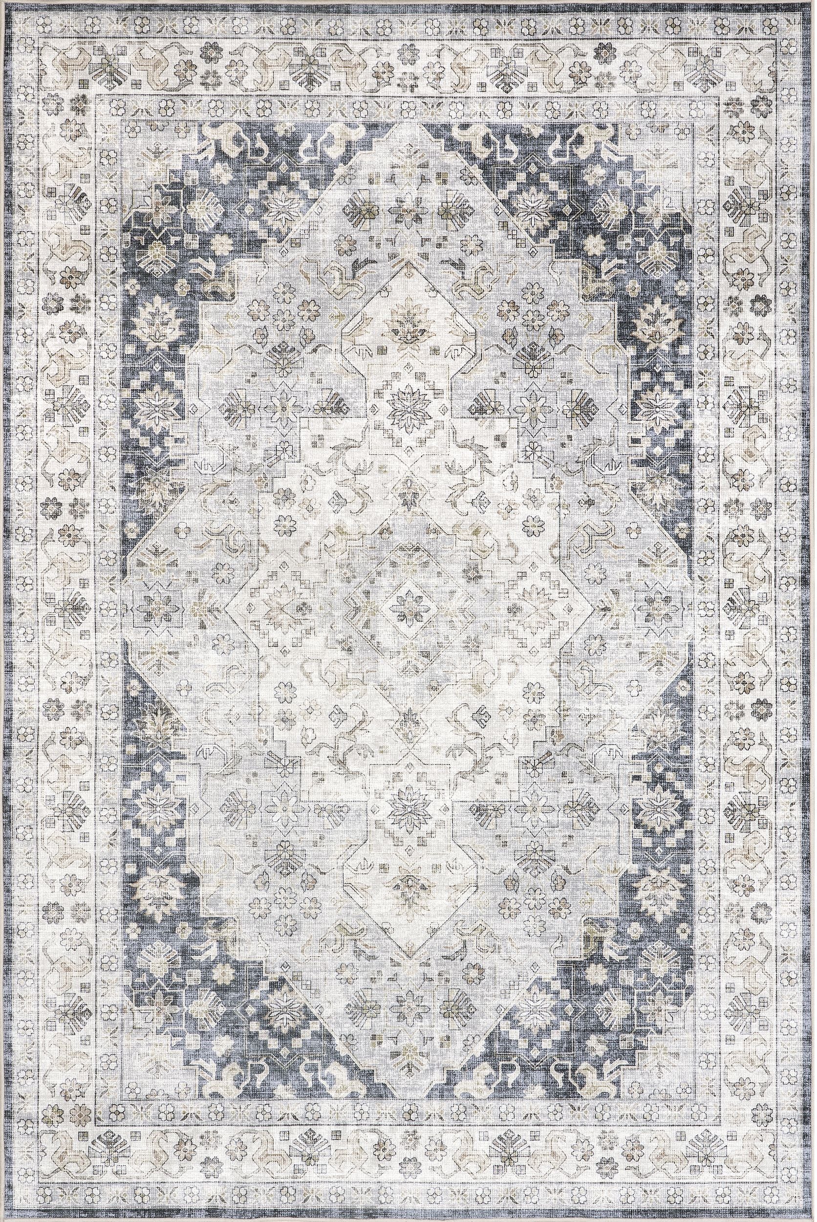 AreaRugs.com Wavaj Nwa1023A Navy Area Rug