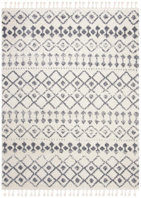 Safavieh Berber Fringe Shag Bfg516A Cream / Dark Grey Moroccan Area Rug