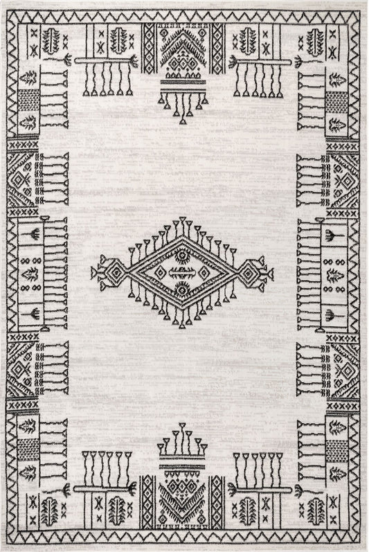 Nuloom Carey Global Inspired Motif Nca1726A Beige Area Rug