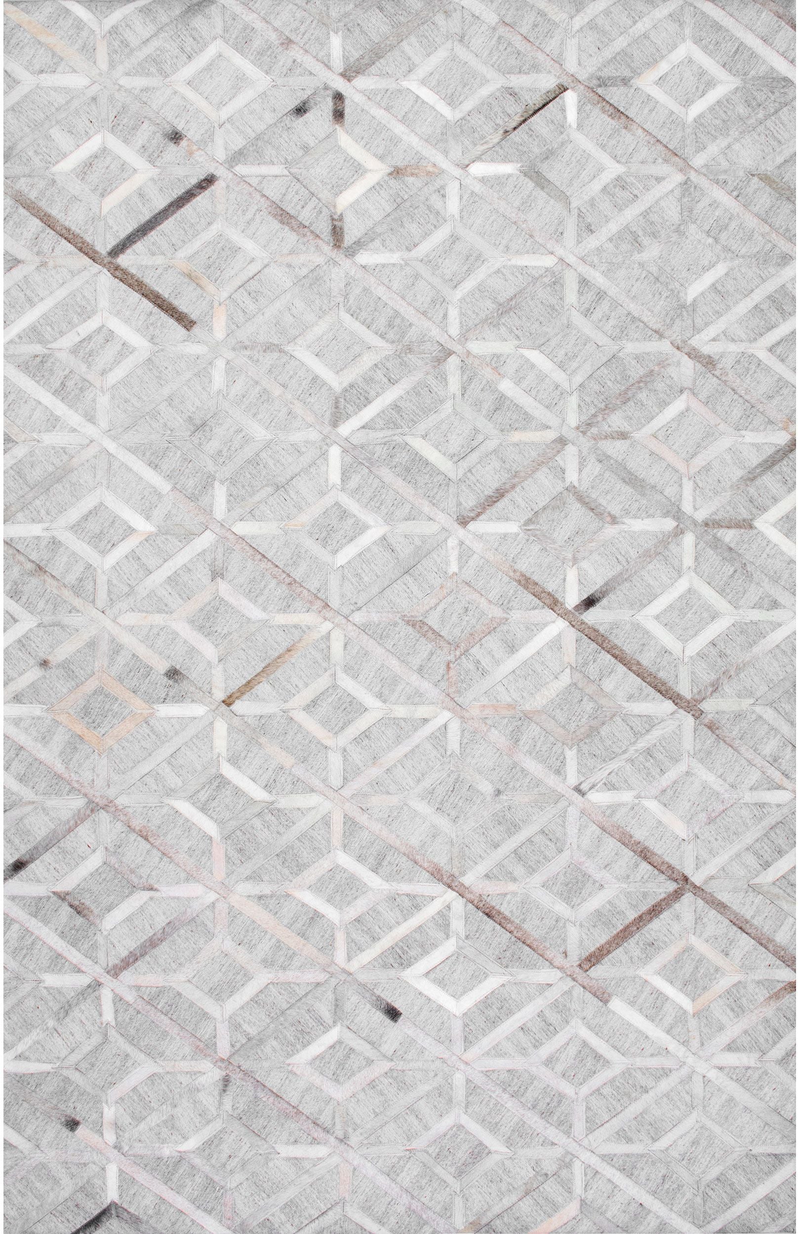 Nuloom Cowhide Chanda Nco3557A Gray Area Rug