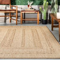 Nuloom Marcie Bohemian Borderd Nma1819A Beige Area Rug