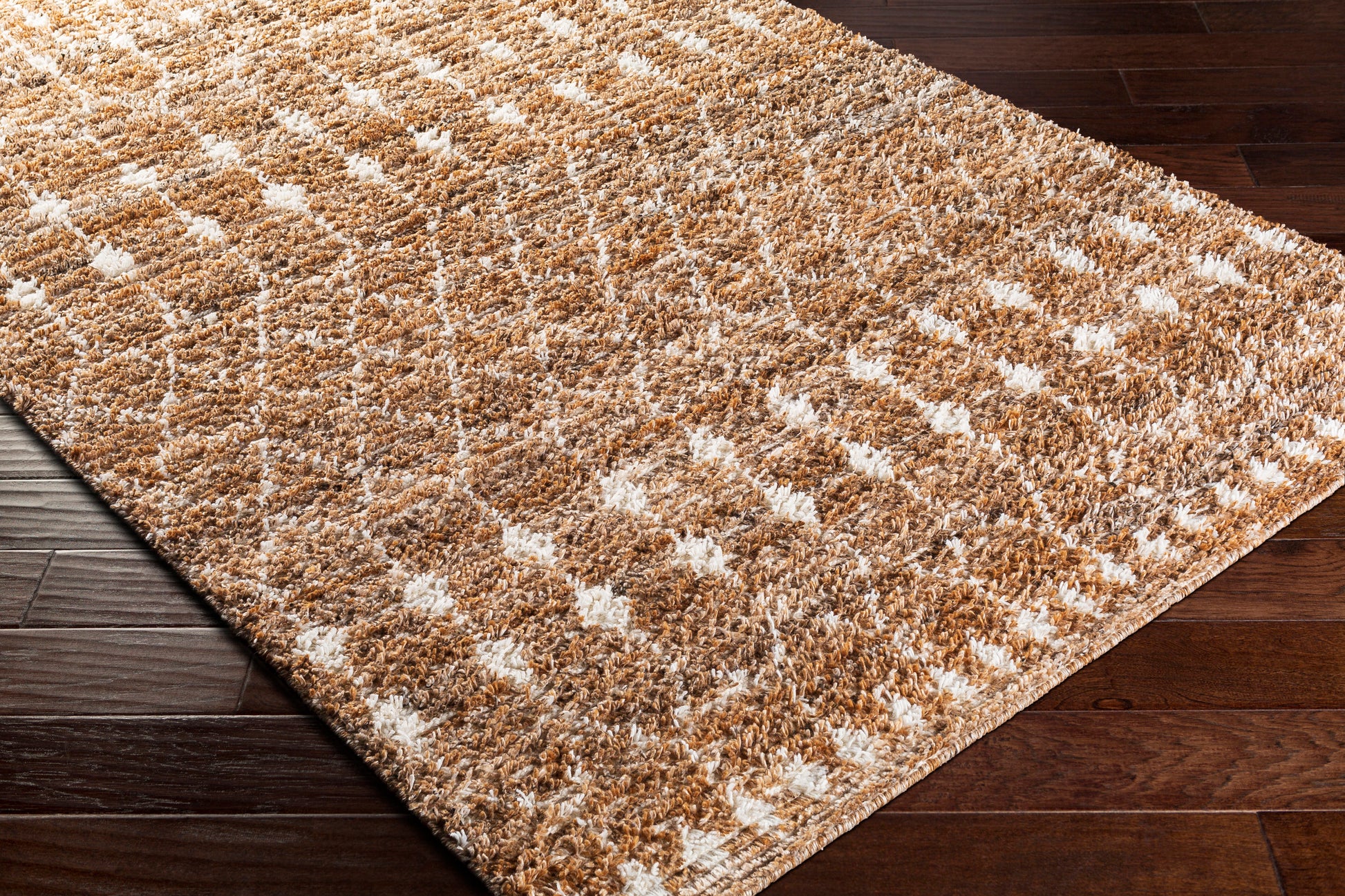 Surya Birch Bhc-2300 Camel, Dark Brown, Charcoal, Cream Area Rug