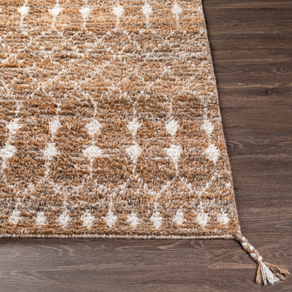 Surya Birch Bhc-2300 Camel, Dark Brown, Charcoal, Cream Area Rug