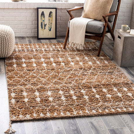 Surya Birch Bhc-2300 Camel, Dark Brown, Charcoal, Cream Rugs.