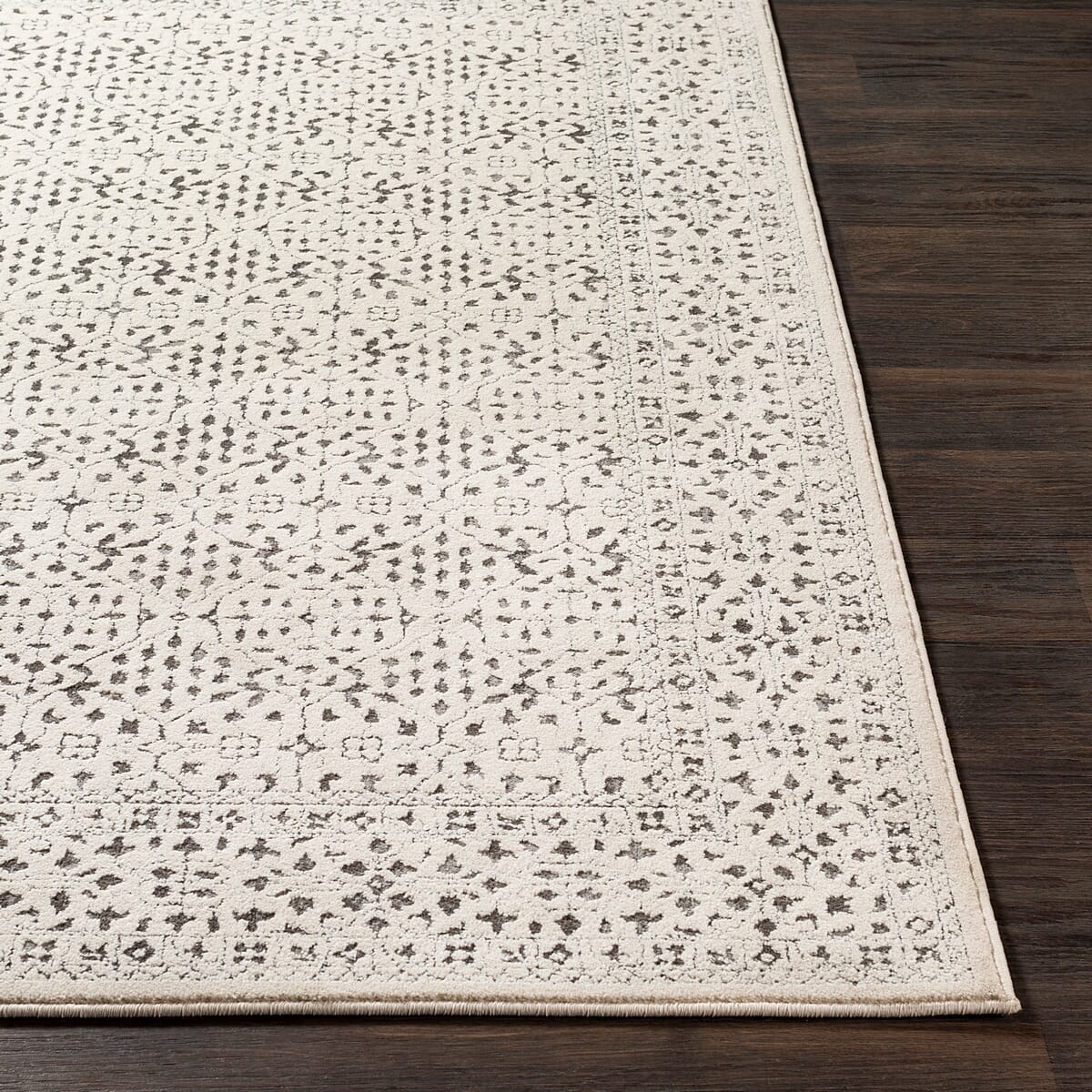 Surya Bahar Bhr-2308 Medium Gray, Charcoal, Beige Rugs.