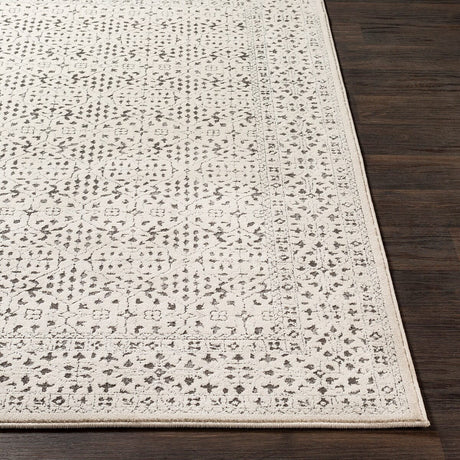Surya Bahar Bhr-2308 Medium Gray, Charcoal, Beige Rugs.