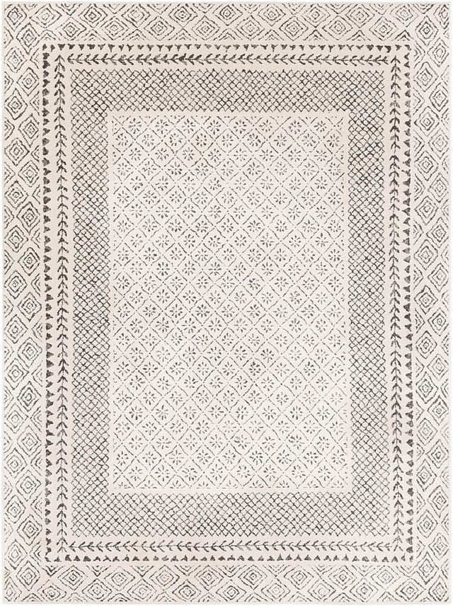 Surya Bahar Bhr-2321 Medium Gray, Beige, Charcoal Rugs.