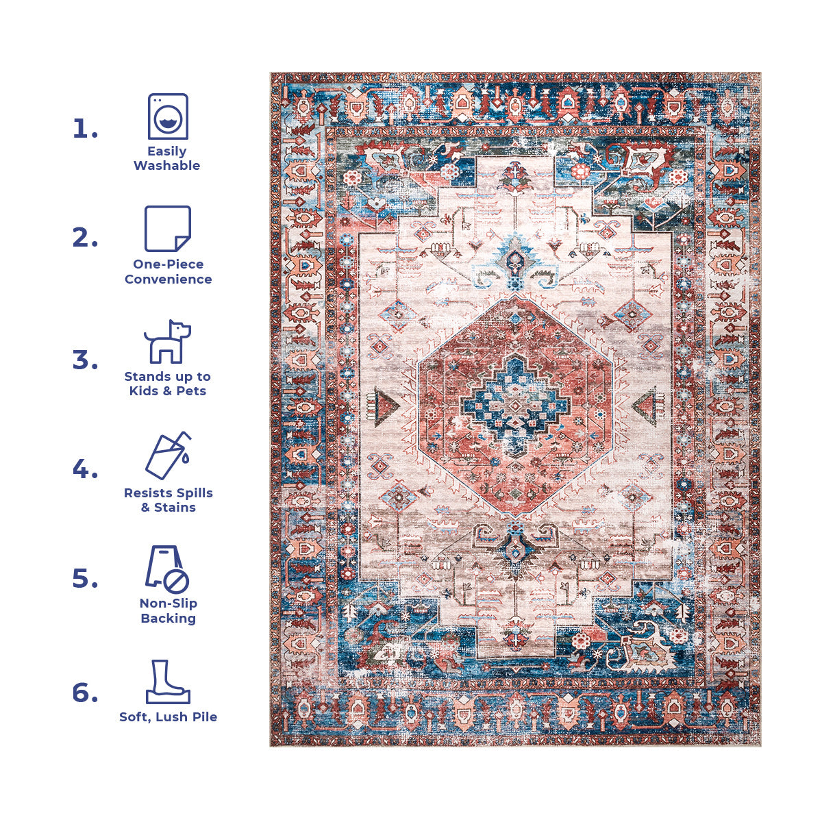 AreaRugs.com Wavaj Nwa1181A Multi Area Rug