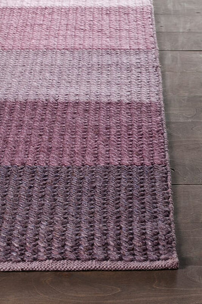 Chandra Bidan Bid37100 Purple Multi Striped Area Rug