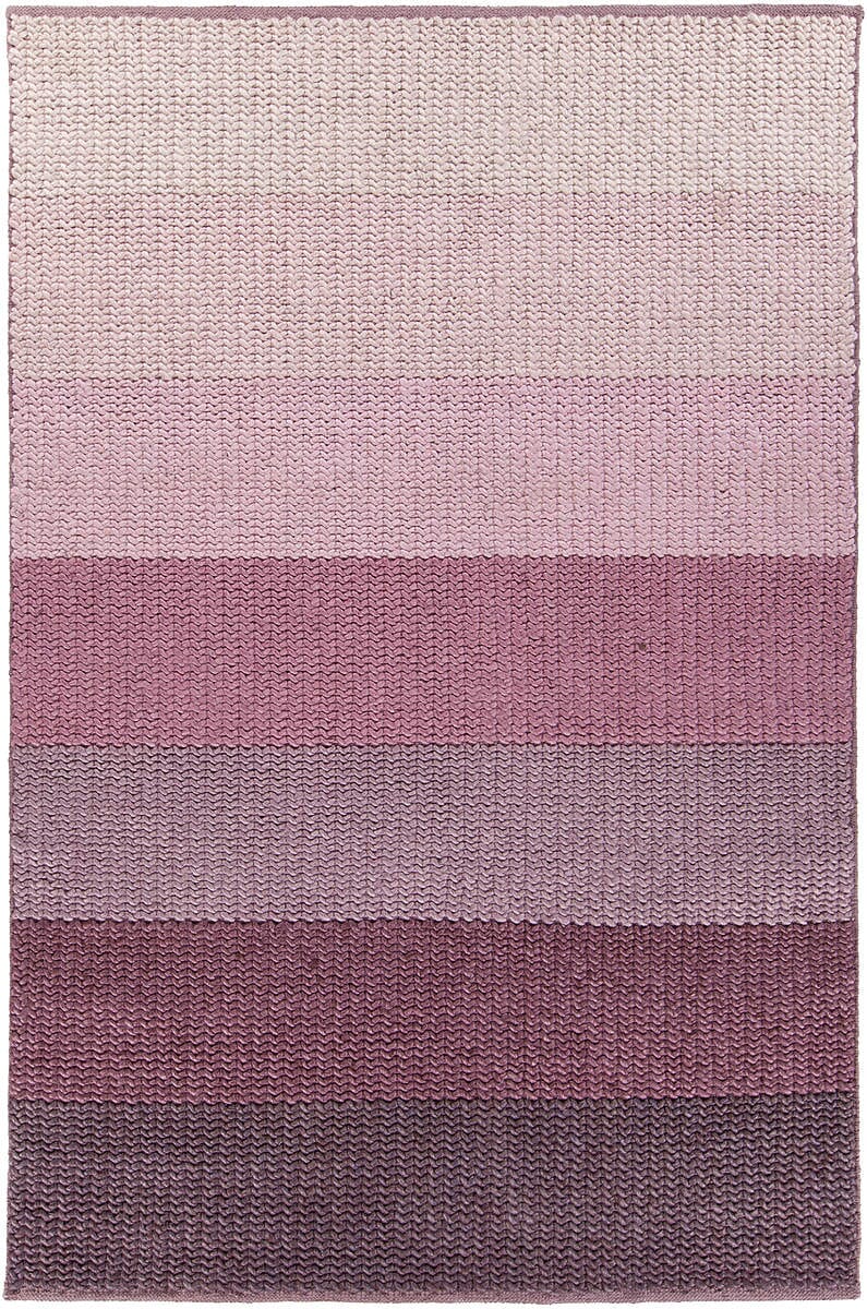Chandra Bidan Bid37100 Purple Multi Striped Area Rug