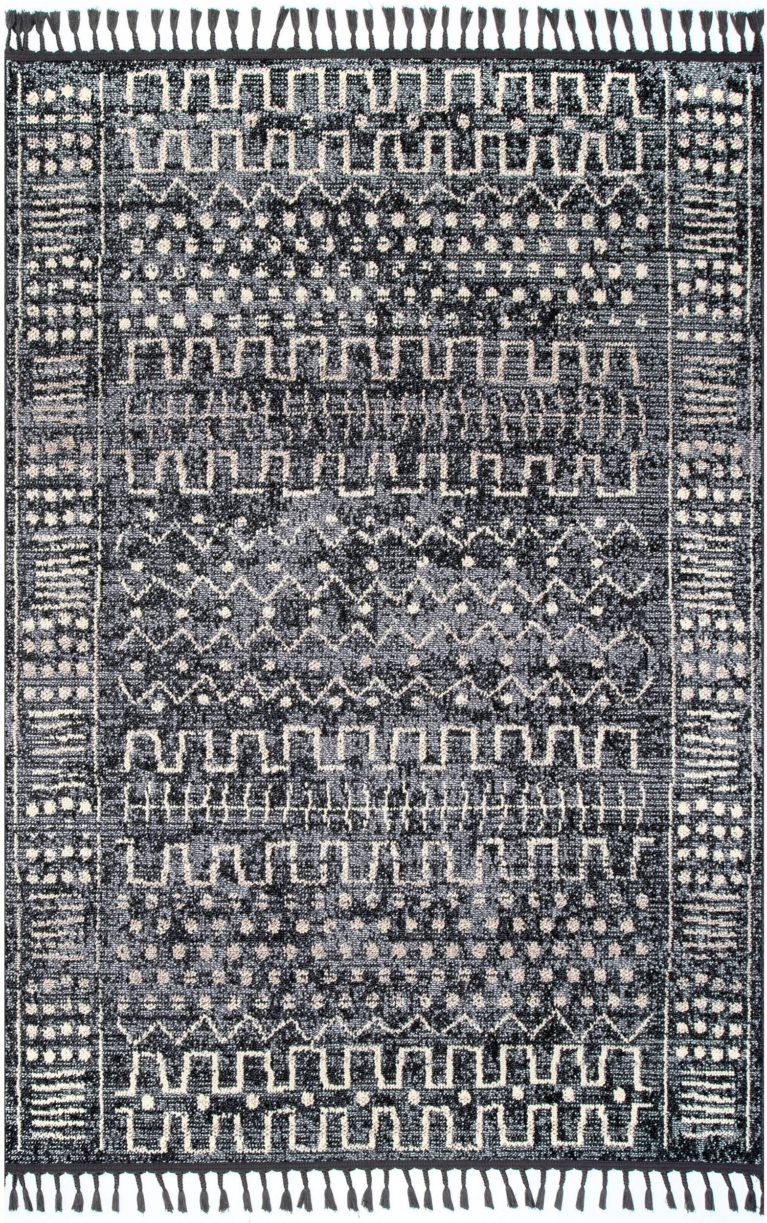 Nuloom Tulia Ethnic Ntu3390A Gray Area Rug