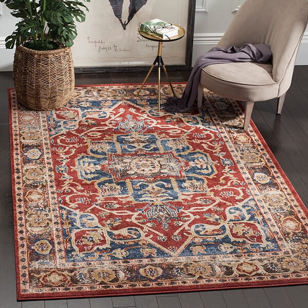 Safavieh Bijar Bij605R Red / Royal Area Rug