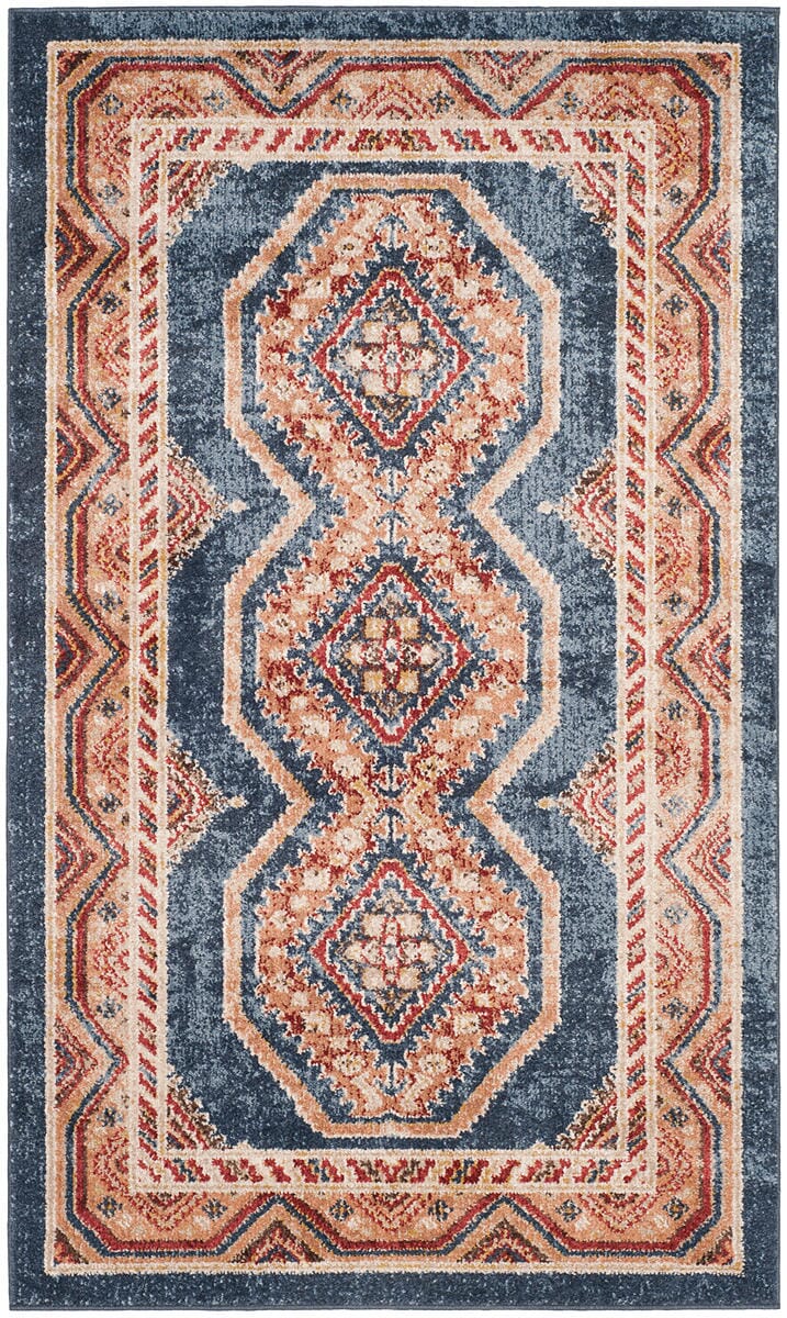 Safavieh Bijar Bij647B Royal / Rust Area Rug