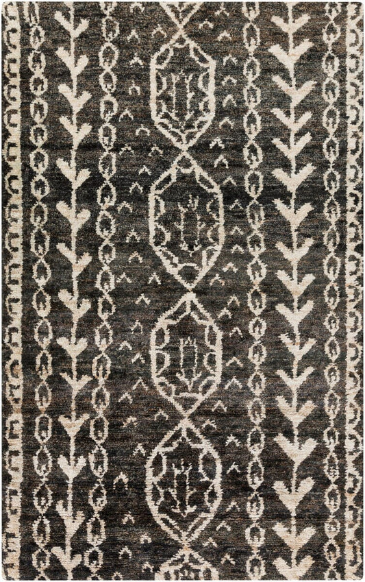 Surya Bjorn Bjr-1000 Black, Khaki, Dark Brown Area Rug