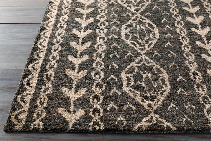 Surya Bjorn Bjr-1000 Black, Khaki, Dark Brown Area Rug