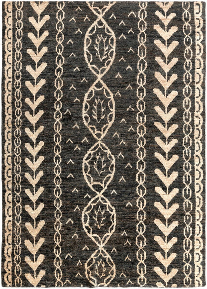 Surya Bjorn Bjr-1000 Black, Khaki, Dark Brown Area Rug