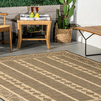 Nuloom Zina Tribal Banded Nzi1821A Charcoal Area Rug