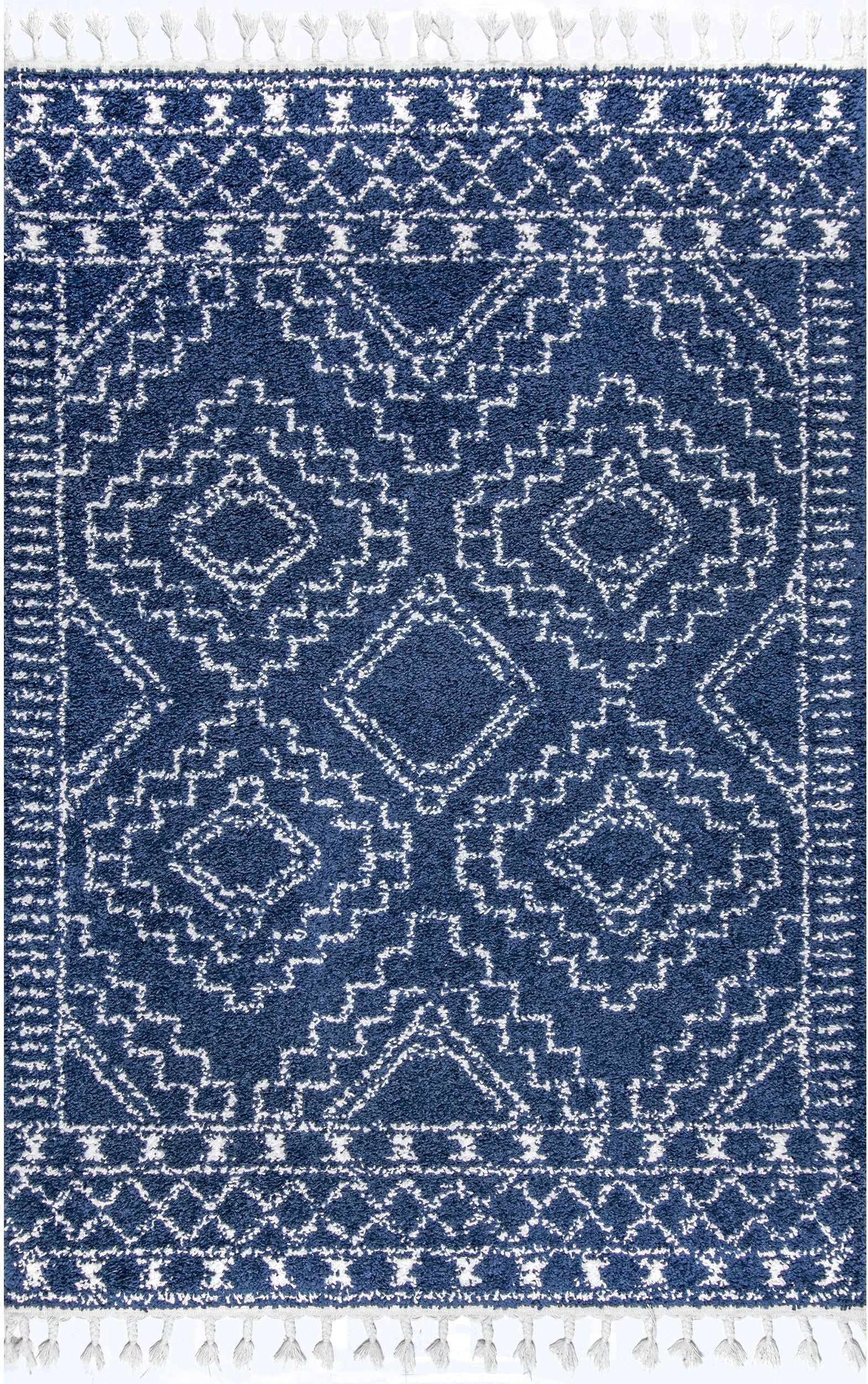 Nuloom Vasiliki Moroccan Nva1836A Blue Area Rug