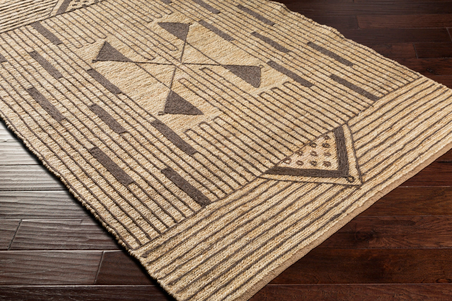 Surya Brookwood Bkd-2300 Butter, Dark Brown Rugs.