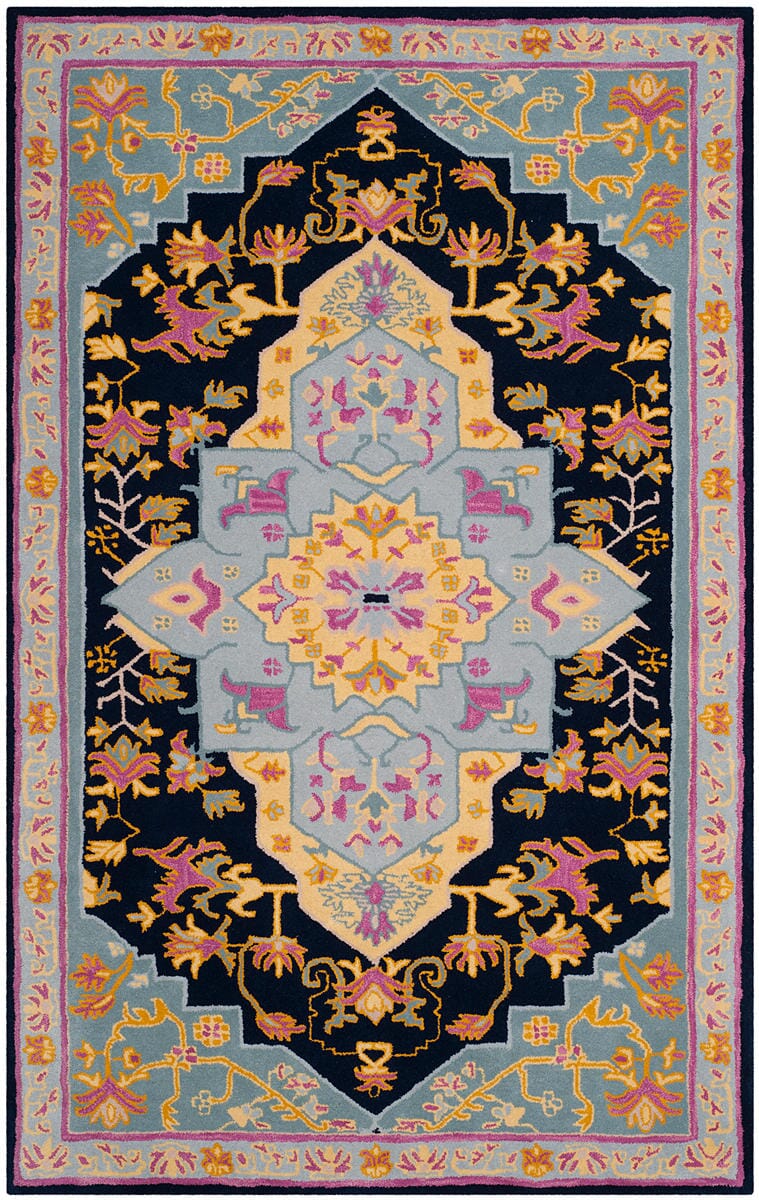 Safavieh Bellagio Blg506C Navy Blue / Multi Area Rug