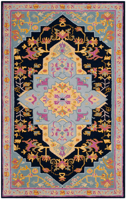 Safavieh Bellagio Blg506C Navy Blue / Multi Area Rug