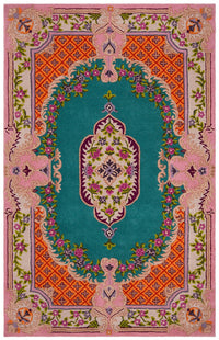 Safavieh Bellagio Blg535M Blue / Pink Area Rug