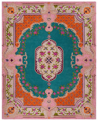 Safavieh Bellagio Blg535M Blue / Pink Area Rug