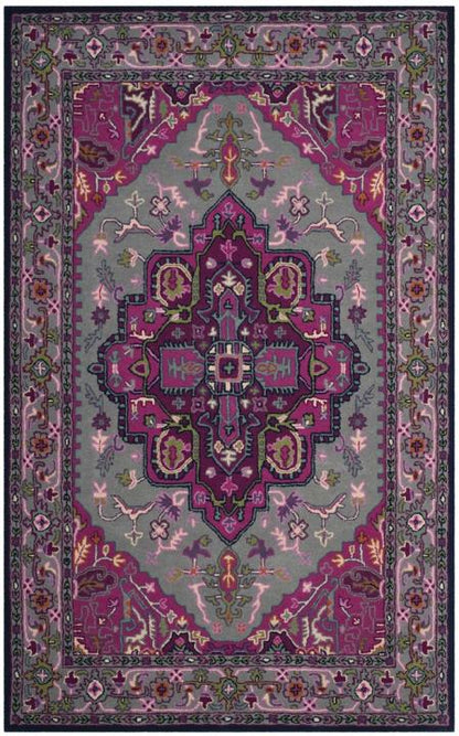 Safavieh Bellagio Blg541B Grey / Pink Rugs