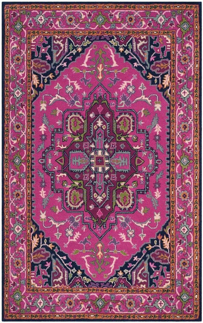 Safavieh Bellagio Blg541C Pink / Navy Area Rug