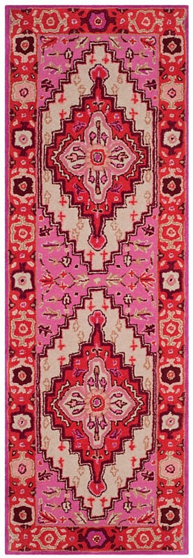 Safavieh Bellagio Blg545A Red Pink / Ivory Area Rug