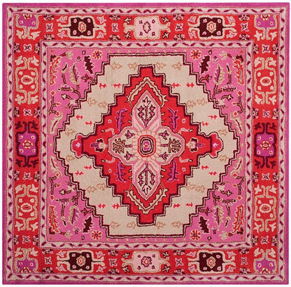 Safavieh Bellagio Blg545A Red Pink / Ivory Area Rug