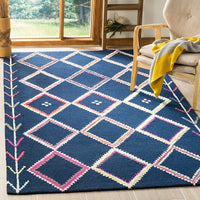 Safavieh Bellagio Blg563N Navy / Multi Moroccan Area Rug