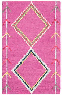 Safavieh Bellagio Blg563R Fuchsia / Multi Moroccan Area Rug