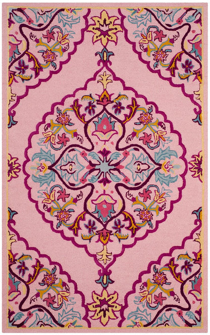 Safavieh Bellagio Blg605A Pink / Multi Area Rug