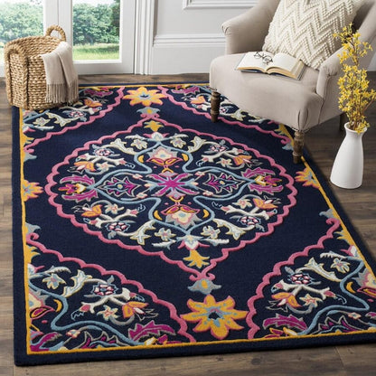 Safavieh Bellagio Blg605C Navy Blue / Multi Area Rug