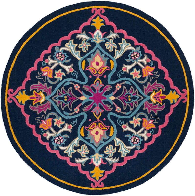 Safavieh Bellagio Blg605C Navy Blue / Multi Area Rug