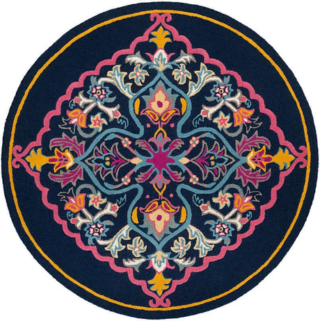 Safavieh Bellagio Blg605C Navy Blue / Multi Rugs.